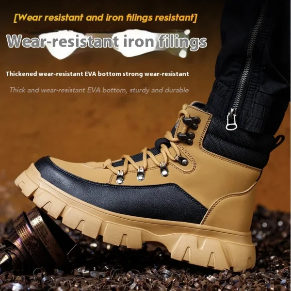 Work Sneakers Mens – Indestructible Steel Toe Safety Shoes with Non-Slip Sole - Image 5