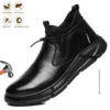 Work Sneakers Mens – Lightweight Steel Toe Puncture-Proof Safety Shoes