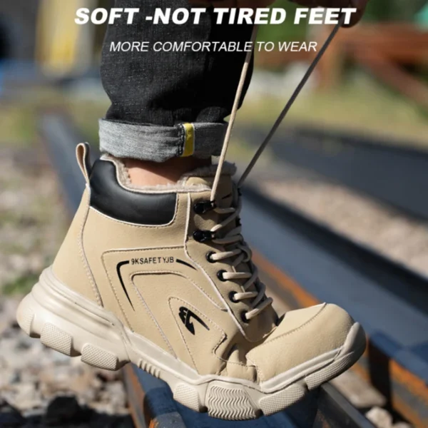 Work Sneakers Mens – Steel Toe High-Top Safety Shoes for Maximum Protection - Image 6