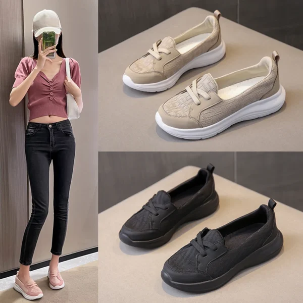 Comfy Work Shoes Womens Slip On Orthopedic Arch Support Sneakers - Image 4