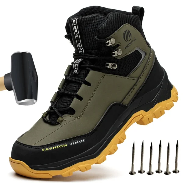 Work Sneakers Mens – Durable Safety Ankle Boots for Comfort & Protection