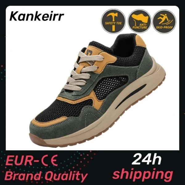Work Sneakers Mens – Lightweight Steel Toe Safety Shoes for Ultimate Protection