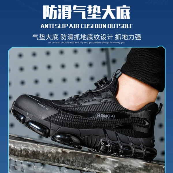 Work Sneakers Mens – Steel Toe, Anti-Slip, Indestructible Safety Shoes - Image 3