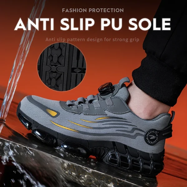 Work Sneakers Mens – Breathable Anti-Smash & Anti-Puncture Safety Shoes - Image 3