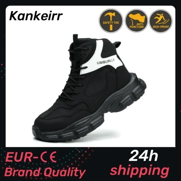 Work Sneakers Mens – Indestructible, Comfortable & Breathable Safety Shoes